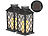 Lunartec Solar-Laterne mit Deko-Kerze und Flammen-Effekt-LED, 2er-Set Lunartec Solar-Laternen mit Flacker-Kerze