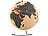infactory Drehbarer XL Kork-Globus mit 15 Pins zum Markieren, Ø 25 cm infactory Kork-Globusse mit Markierungs-Pins
