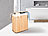 infactory 2er-Set faltbarer Bambus-Wäschekörbe mit Deckel & Wäschesack, je 100 l infactory Bambus-Wäschekörbe
