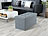 infactory 4er-Set faltbare 2in1-Sitzbänke und -truhen, 80 l, bis 300 kg, grau infactory Aufbewahrungsboxen mit Sitzfunktion