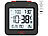infactory Digitaler Reise-Funkwecker mit Thermometer, Datum, Dual-Alarm, schwarz infactory