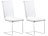 infactory 2er-Set Stretch-Stuhlhussen, OEKO-TEX® Standard 100, 42x42x60 cm, weiß infactory Stuhlbezüge