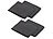 infactory 4er-Set Stretch-Stuhlhusse mit Lehne, OEKO-TEX® Standard 100, schwarz infactory Stuhlbezüge