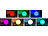 Lunartec 2er-Set Solar-LED-Leuchtkugeln mit Fernbedienung, Ø 20 cm + Ø 30 cm Lunartec Solar-Leuchtkugeln RGBW mit Dämmerungssensoren