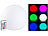Lunartec 2er-Set Solar-LED-Leuchtkugel mit Fernbedienung, 60 Lumen,IP67, Ø30 cm Lunartec 