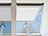 infactory Fliegengitter mit Fenster-Zugang, 150 x 180 cm, zuschneidbar, weiß infactory