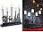 Lunartec 5-armiger Kerzenleuchter mit elektrischen Kerzen und Netzteil Lunartec LED-Deko Kerzenständer