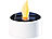 Lunartec Solar-Teelichte mit flackernder LED-Flamme, weiß, 4er-Set Lunartec 