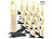 Lunartec LED-Weihnachtsbaum-Lichterkette, 20 LED-Kerzen IP44 (Outdoor) Lunartec