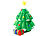 infactory Selbstaufblasender XXL Weihnachtsbaum mit animiertem Santa infactory Selbstaufblasende Weihnachtsbäume