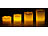 Britesta 4 flackernde LED-Echtwachskerzen, Höhe abgestuft (Versandrückläufer) Britesta LED-Echtwachskerzen mit Fernbedienungen