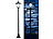 Royal Gardineer Solar-LED-Gartenlaterne, PIR-Sensor, Dämmerungssensor, 100 lm, 160 cm Royal Gardineer Solar-Wegeleuchten im Straßenlaternen-Design mit Dämmerungs- und PIR-Sensor