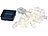 Lunartec LED-Foto-Clips-Lichterkette mit 40 Klammern, Solar-betrieben, 10 m Lunartec