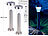 Lunartec 2er-Set Solar-Wegeleuchte, Edelstahl, Bewegungs- & Licht-Sensor, IP44 Lunartec LED-Solar-Wegeleuchten mit Bewegungssensoren