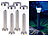 Lunartec 4er-Set Solar-Wegeleuchte, Edelstahl, Bewegungs- & Licht-Sensor, IP44 Lunartec