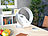 Sichler Haushaltsgeräte Rotorloser 360°-Wand- und Tisch-Ventilator mit Oszillation, 26 Watt Sichler Haushaltsgeräte