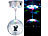 Lunartec Selbstdrehende Discokugel mit Sockel und 18 farbigen LEDs, Ø 15 cm Lunartec LED-Discokugeln