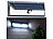 Luminea 8er-Set Solar-LED-Wandleuchten, Bewegungssensor , 800 Lumen, 13,2 Watt Luminea Solar-LED-Wandlichter mit Nachtlicht-Funktion