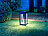 Lunartec 4er-Set Outdoor-Solar-Laterne, RGB+W-LEDs, Fernbedienung, 80 lm, 1 W Lunartec RGB-Solar-Laternen