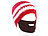 PEARL urban Lustige Mütze mit Bart, rot-weiß PEARL urban Bartmützen