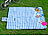 PEARL Fleece-Picknick-Decke mit wasserabweisender Unterseite, 200 x 175 cm PEARL