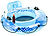 infactory 2er-Set aufblasbare Schwimmringe mit Rückenlehne und Getränkehalter infactory Erwachsenen-Schwimmringe