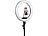 Somikon XL-LED-Ringlicht mit Smartphone-Halter, Ø 46 cm, USB-Port, dimmbar Somikon 