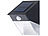 Royal Gardineer Solar-LED-Wandleuchte mit PIR-Sensor, IP44, 1,44 W, 96 lm Royal Gardineer LED-Solar-Außenlampen mit PIR-Sensoren (tageslichtweiß)
