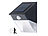 Royal Gardineer Solar-LED-Wandleuchte mit PIR-Sensor, IP44, 1,44 W, 96 lm Royal Gardineer LED-Solar-Außenlampen mit PIR-Sensoren (tageslichtweiß)
