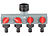 Royal Gardineer Bewässerungscomputer mit 4-Wege-Verteiler, Regensensor & Magnet-Ventil Royal Gardineer 