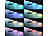 Lunartec Dimmbare LED-Multicolor-Glasbodenbeleuchtung m. Fernbed., 5 W, 4er-Set Lunartec RGB-Glasbodenbeleuchtungen mit Fernbedienung