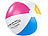 PEARL Aufblasbarer Wasserball, mehrfarbig, Ø 33 cm PEARL Aufblasbare Wasserbälle