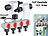 Royal Gardineer Elektronisch gesteuertes Magnet-Ventil im 2er-Set mit 4-Wege-Verteiler Royal Gardineer Bewässerungscomputer mit Multi-Schlauch-Anschlüssen