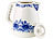 Rosenstein & Söhne Keramik-Wasserkocher WSK-280.rtr mit blauem Blumen-Motiv, 2 l, 1.500 W Rosenstein & Söhne Keramik-Wasserkocher