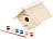 PEARL Nistkasten-Bausatz aus Echtholz mit 6-teiligem Farben-Set PEARL