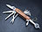 PEARL 16in1-Multifunktions-Taschenmesser aus Edelstahl mit Echt-Holz-Griff PEARL Multifunktions-Taschenmesser