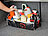 PEARL 2er-Set Faltbare Kofferraumtaschen, je 2 Tragegriffe & Trennwand PEARL Faltbare Kofferraumtaschen