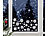 infactory 3D-Gel-Glitzer-Fenstersticker im Schneeflocken-Design, 33-teilig infactory Weihnachts-Fenster-Dekorationen zum Aufkleben