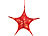 Britesta 4er-Set faltbare Weihnachtssterne, LED-Beleuchtung, glitterrot, Ø 65cm Britesta Faltbare Weihnachtssterne mit LED-Beleuchtung, zum Aufhängen