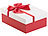 Your Design 3er-Set edle Geschenk-Boxen mit roter Schleife, 3 verschiedene Größen Your Design