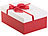 Your Design 6er-Set edle Geschenk-Boxen mit roter Schleife, 3 verschiedene Größen Your Design