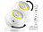 Lunartec 2er-Set ultrahelle COB-LED-Akku-Leuchten mit PIR Sensor, 200 lm, weiß Lunartec LED-Strahler mit PIR-Sensor, Akkubetrieb