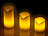 PEARL 9er-Set LED-Kerzen mit Echtwachs-Mantel und Flacker-Flamme PEARL LED-Echtwachskerzen mit Flacker-Flammen