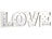 Lunartec LED-Schriftzug "LOVE" aus Holz & Spiegeln mit Timer, Versandrückläufer Lunartec Deko-Schriftzüge mit LED-Beleuchtungen