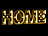 Lunartec LED-Schriftzug "HOME" aus Holz & Spiegeln Versandrückläufer Lunartec Deko-Schriftzüge mit LED-Beleuchtungen