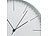 St. Leonhard Moderne Aluminium-Wanduhr mit flüsterleisem Sweep-Uhrwerk, Ø 31 cm St. Leonhard Analoge Wanduhren