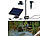 Royal Gardineer Teich- und Springbrunnen-Pumpe mit 2-Watt-Solarpanel und Akkubetrieb Royal Gardineer
