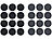 AGT 110-teiliges Filzgleiter- und Möbelpuffer-Set, selbstklebend, schwarz AGT Filzgleiter und Möbel-Puffer, selbstklebend