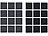 AGT 110-teiliges Filzgleiter- und Möbelpuffer-Set, selbstklebend, schwarz AGT Filzgleiter und Möbel-Puffer, selbstklebend