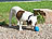 Sweetypet Hunde-Spielball aus Naturkautschuk, mit Snack-Ausgabe, Ø 8 cm, blau Sweetypet